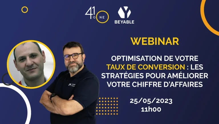 Lire la suite à propos de l’article Webinar du 25/05 : Taux de conversion : les stratégies pour améliorer votre chiffre d’affaires