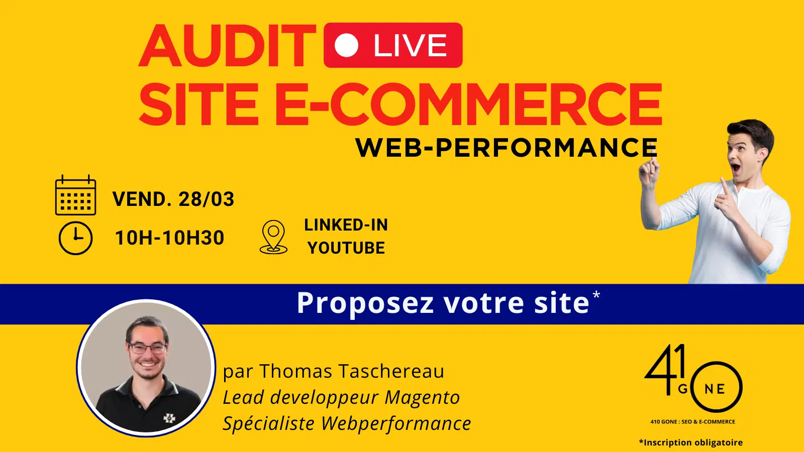 Audit Web Performance en Live! 28 Mars 2025